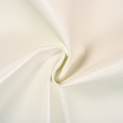 Ткань Дерматин (Кожзам) для мебели, цвет Белый (на отрез)  в Южно-Сахалинске