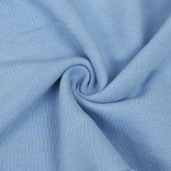 Ткань Футер 3-х нитка, Петля, цвет Светло-Голубой (на отрез)  в Южно-Сахалинске