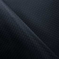 Ткань Оксфорд 300D PU Рип-Стоп СОТЫ, цвет Черный (на отрез)  в Южно-Сахалинске
