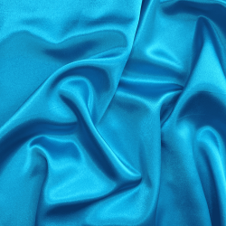 *Ткань Атлас-сатин, цвет Голубой (на отрез)  в Южно-Сахалинске