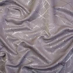 Ткань Блэкаут для штор светозатемняющая 75% &quot;Ледовое тиснение  Серый&quot;   в Южно-Сахалинске