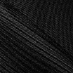 Ткань Оксфорд 600D PU, Черный (на отрез)  в Южно-Сахалинске