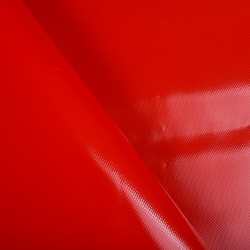 Ткань ПВХ 450 гр/м2, Красный (на отрез)  в Южно-Сахалинске