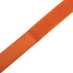 Контактная лента 25мм цвет Оранжевый (велькро-липучка, на отрез)  в Южно-Сахалинске