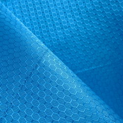 Ткань Оксфорд 300D PU Рип-Стоп СОТЫ, цвет Голубой (на отрез)  в Южно-Сахалинске