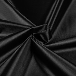 *Ткань Оксфорд 210D PU, цвет Черный (на отрез)  в Южно-Сахалинске