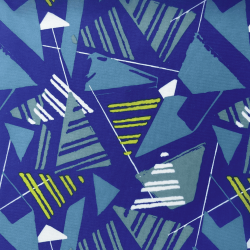 Ткань Оксфорд 210D PU, принт &quot;Лимонные треугольники&quot;   в Южно-Сахалинске
