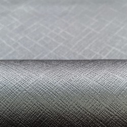 Ткань Блэкаут для штор светозатемняющая 100% &quot;Орнамент Серый&quot; (на отрез)  в Южно-Сахалинске