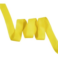 Окантовочная лента-бейка, цвет Жёлтый 22мм (на отрез)  в Южно-Сахалинске