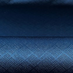 Ткань Блэкаут для штор светозатемняющая 100% &quot;Орнамент Синий&quot; (на отрез)  в Южно-Сахалинске